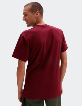 Camiseta VANS LEFT CHEST LOGO - Burgundy