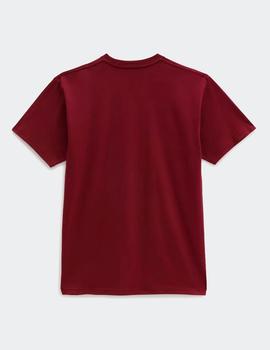 Camiseta VANS LEFT CHEST LOGO - Burgundy