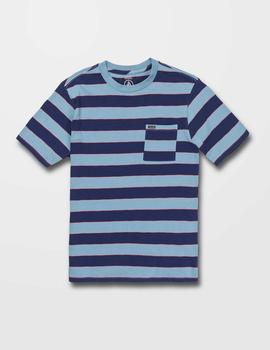 Camiseta VOLCOM MAXER STRIPE - Blueprint
