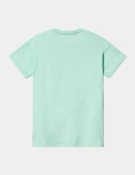 Camiseta CARHARTT W´POCKET  - Pale Spearmint