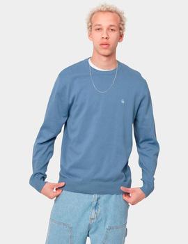 Jersey CARHARTT MADISON - Icy Water / Frosted Blue