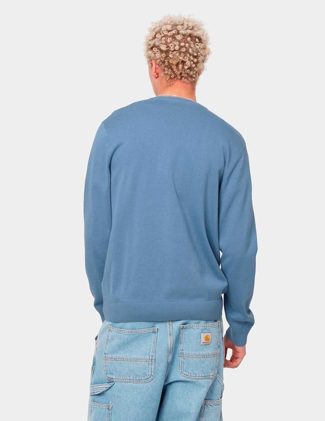 Jersey CARHARTT MADISON - Icy Water / Frosted Blue