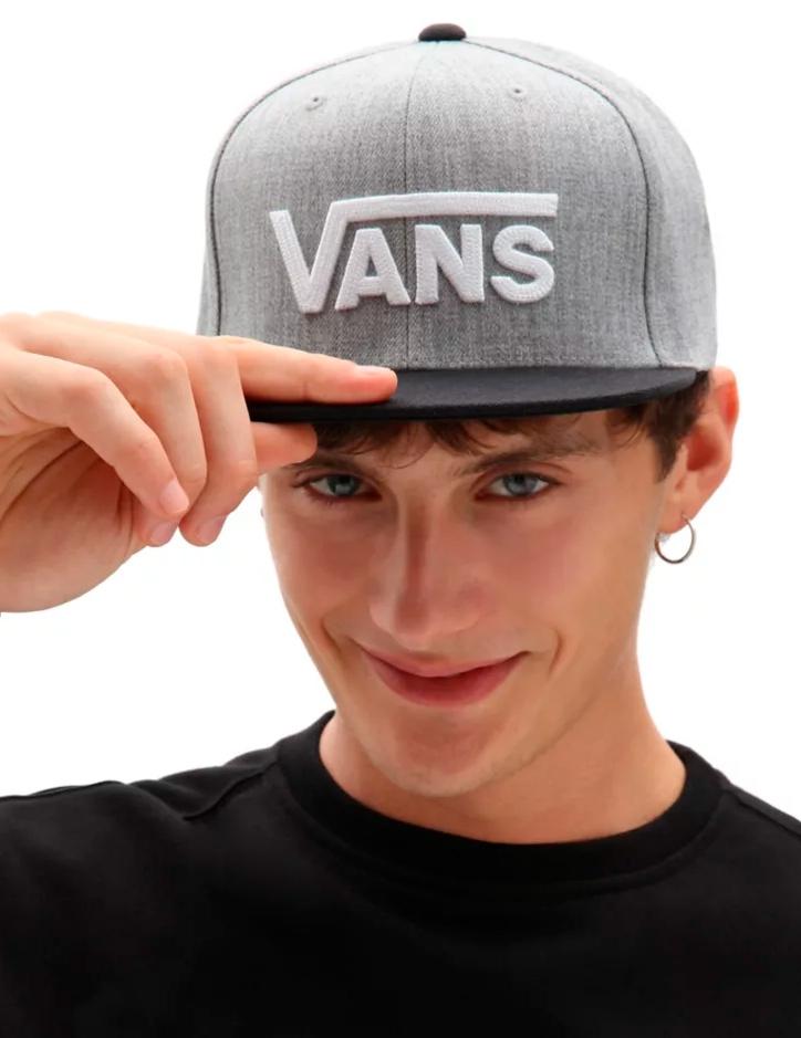 Gorra VANS DROP V II SNAPBACK  - Heather Grey/Black