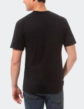Camiseta VANS LEFT CHEST LOGO - Black/Melon