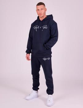 Sudadera Capucha 1920010 LOGO - Blue White