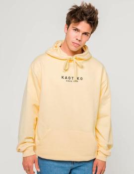 Sudadera Capucha Kaotiko VANCOUVER - Amarillo Pastel