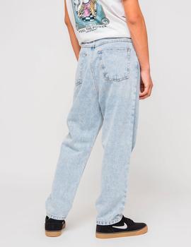 Pantalón KAOTIKO REGULAR CROPPED - Denim Acid