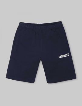 Bermuda Carhartt COLLEGE - Dark navy white