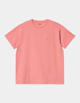 Camiseta CARHARTT W´CHASE - Rothko Pink / Gold