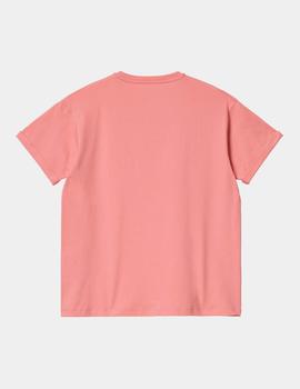 Camiseta CARHARTT W´CHASE - Rothko Pink / Gold