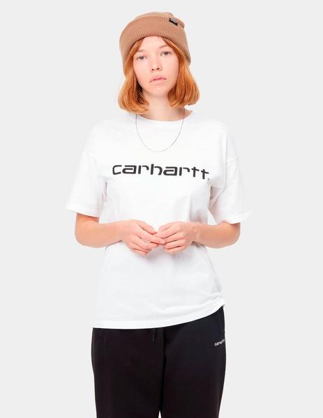 Camiseta CARHARTT W' SCRIPT - White Black