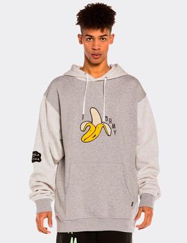 Sudadera Capucha GRIMEY JUNGLE PUNCH BANANA - Sport Grey