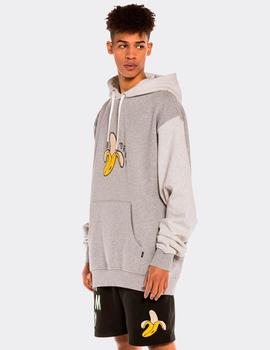 Sudadera Capucha GRIMEY JUNGLE PUNCH BANANA - Sport Grey