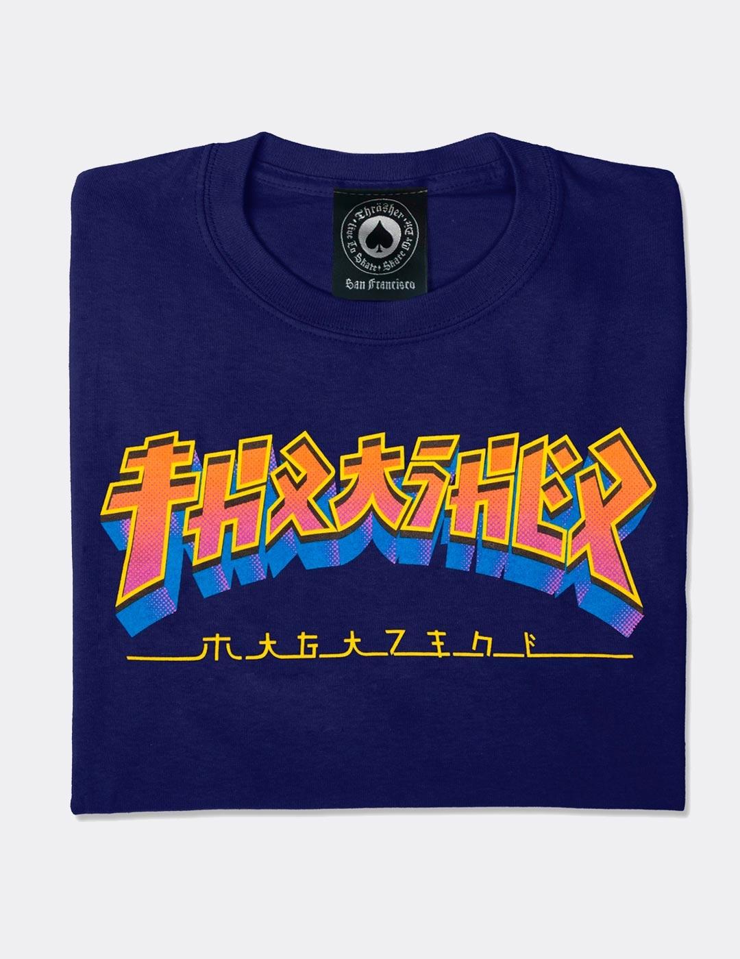 Camiseta THRASHER GODZILLA BURST - Navy