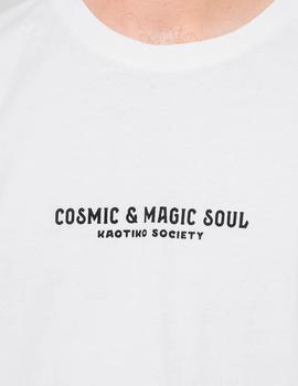 Camiseta KAOTIKO WASHED COSMIC MAGIC SOUL - Blanco