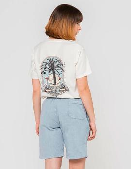 Camiseta KAOTIKO WASHED TREASURE ISLAND - Ivory