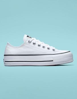 Zap. CONVERSE ALL STAR LIFT CLEAN OX CORE CANVAS - Blanco