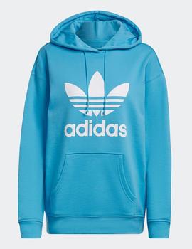 Sudadera Capucha ADIDAS W´ TREFOIL - Azul