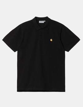 Polo CARHARTT WIP CHASE PIQUE - Black / Gold