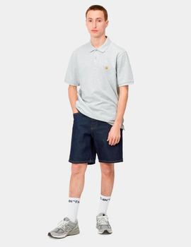 Polo CARHARTT WIP CHASE PIQUE - Ash Heather / Gold