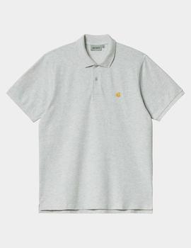 Polo CARHARTT CHASE PIQUE - Ash Heather / Gold