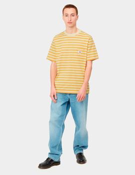 Camiseta CARHARTT SCOTTY POCKET - Popsicle / Soft Yellow