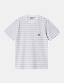 Camiseta CARHARTT SCOTTY POCKET - Ash Heather / White