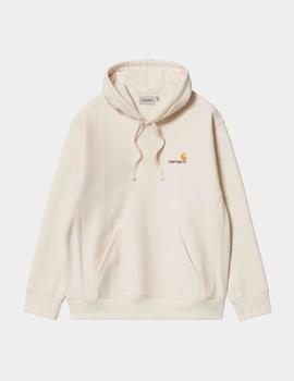 Sudadera Cap CARHARTT AMERICAN SCRIPT - Natural