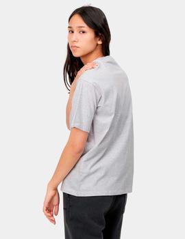 Camiseta CARHARTT W´CHASE - Ash Heather / Gold