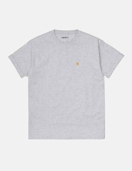 Camiseta CARHARTT W´CHASE - Ash Heather / Gold