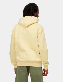 Sudadera Cap CARHARTT SWEAT - Soft Yellow / Popsic
