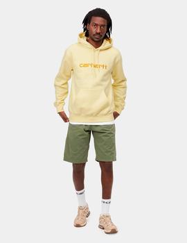 Sudadera Cap CARHARTT SWEAT - Soft Yellow / Popsic