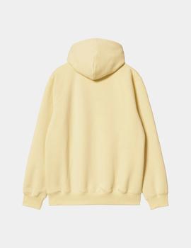 Sudadera Cap CARHARTT SWEAT - Soft Yellow / Popsic