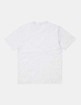 Camiseta CARHARTT SCRIPT - Ash Heather / White