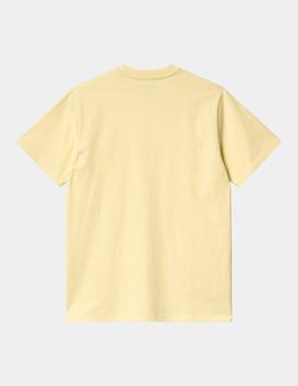 Camiseta CARHARTT SCRIPT - Soft Yellow / Popsicle