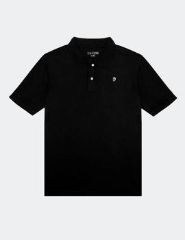 Polo LECRANE SKULL - Negro