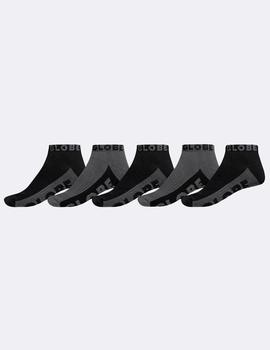 Calcetines ANKLE (Pack de 5) - Black/Grey