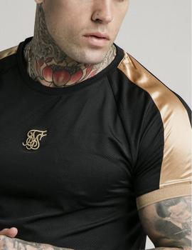 Camiseta INSET CUFF HYBRID TECH - Black/Gold