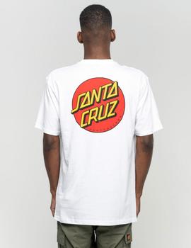 Camiseta SANTA CRUZ CLASSIC DOT CHEST - Blanco