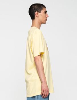 Camiseta SANTA CRUZ SPIRAL STRIP HAND FRONT  - Butter
