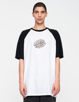 Camiseta SC WARP BROKEN DOT FRONT RAGLAN  - Black White