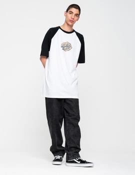 Camiseta SC WARP BROKEN DOT FRONT RAGLAN  - Black White