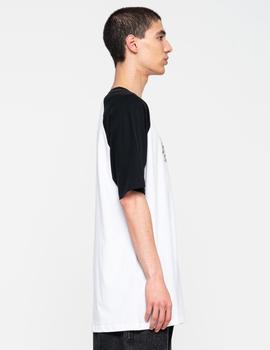 Camiseta SC WARP BROKEN DOT FRONT RAGLAN  - Black White