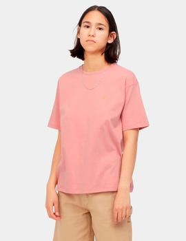 Camiseta CARHARTT W´CHASE - Rothko Pink / Gold