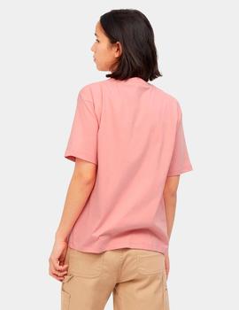 Camiseta CARHARTT W´CHASE - Rothko Pink / Gold