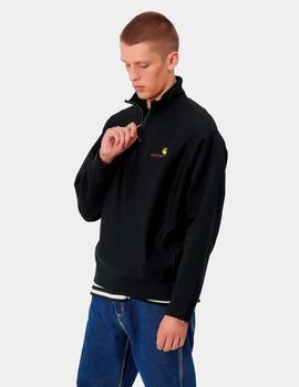 Sudadera HALF ZIP AMERICAN SCRIPT - Black