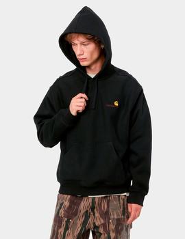 Sudadera Capucha CARHARTT AMERICAN SCRIPT - Black