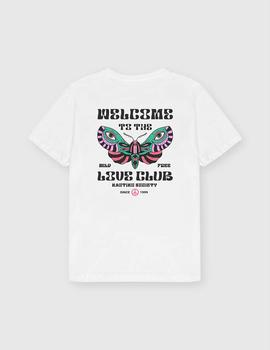 Camiseta KAOTIKO WASHED LOVE CLUB - Blanco