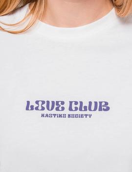 Camiseta KAOTIKO WASHED LOVE CLUB - Blanco