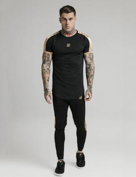 Camiseta INSET CUFF HYBRID TECH - Black/Gold